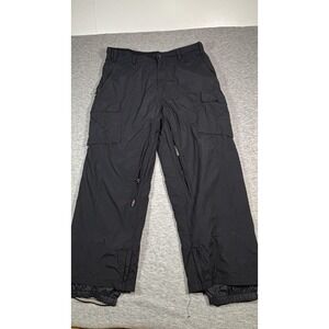 Obermeyer Snow Pants Mens XL Black‎ Insulated Cargo Ski Snowboard Vented